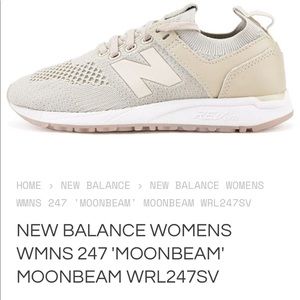 NEW BALANCE WOMENS WMNS 247 'MOONBEAM'.